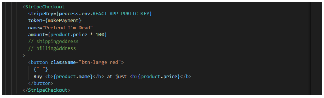 stripe usage in code